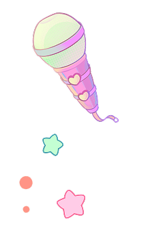 マイクのイラスト装飾