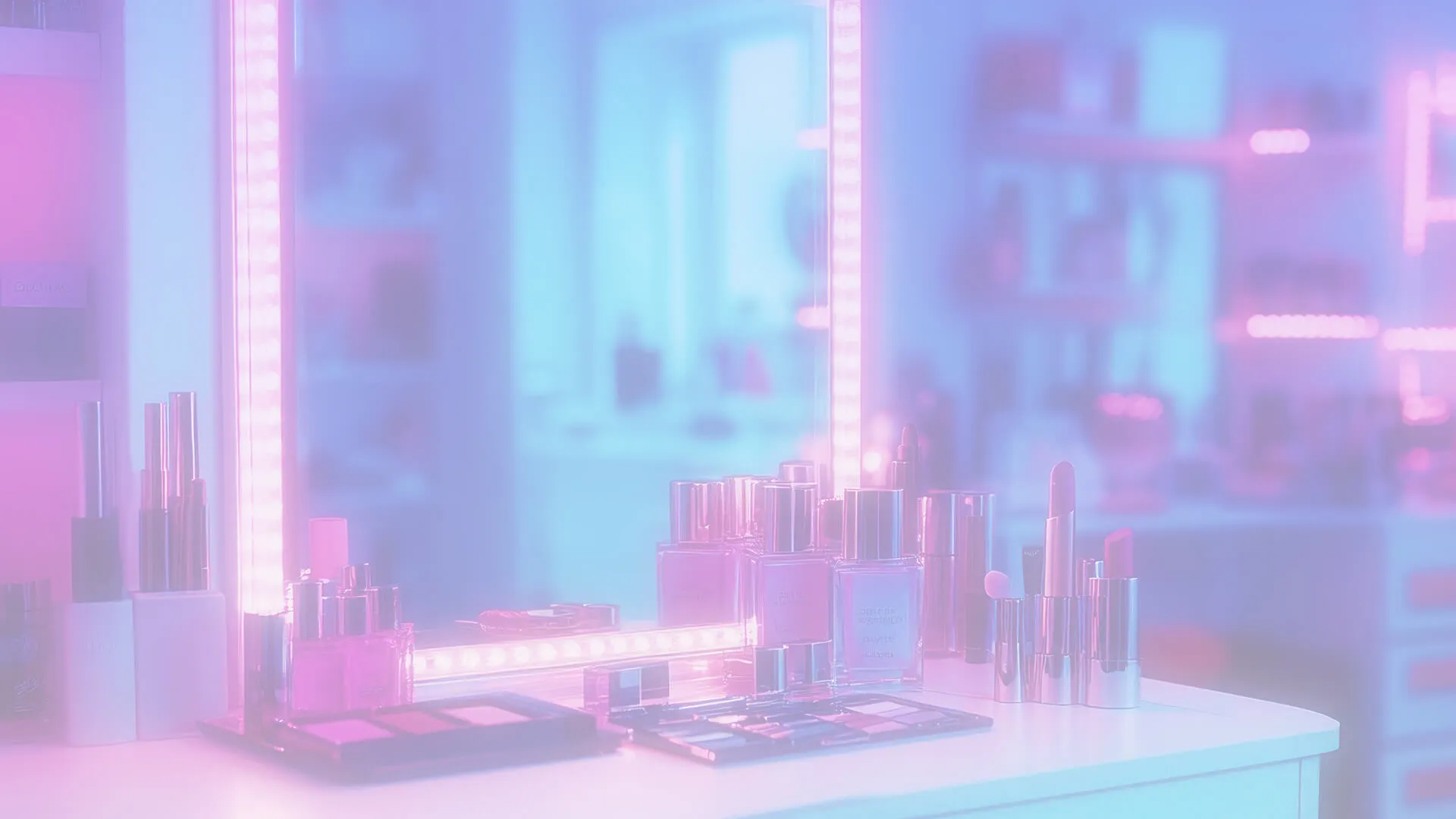 ポップなカラーリングのコンカフェ背景イラスト6