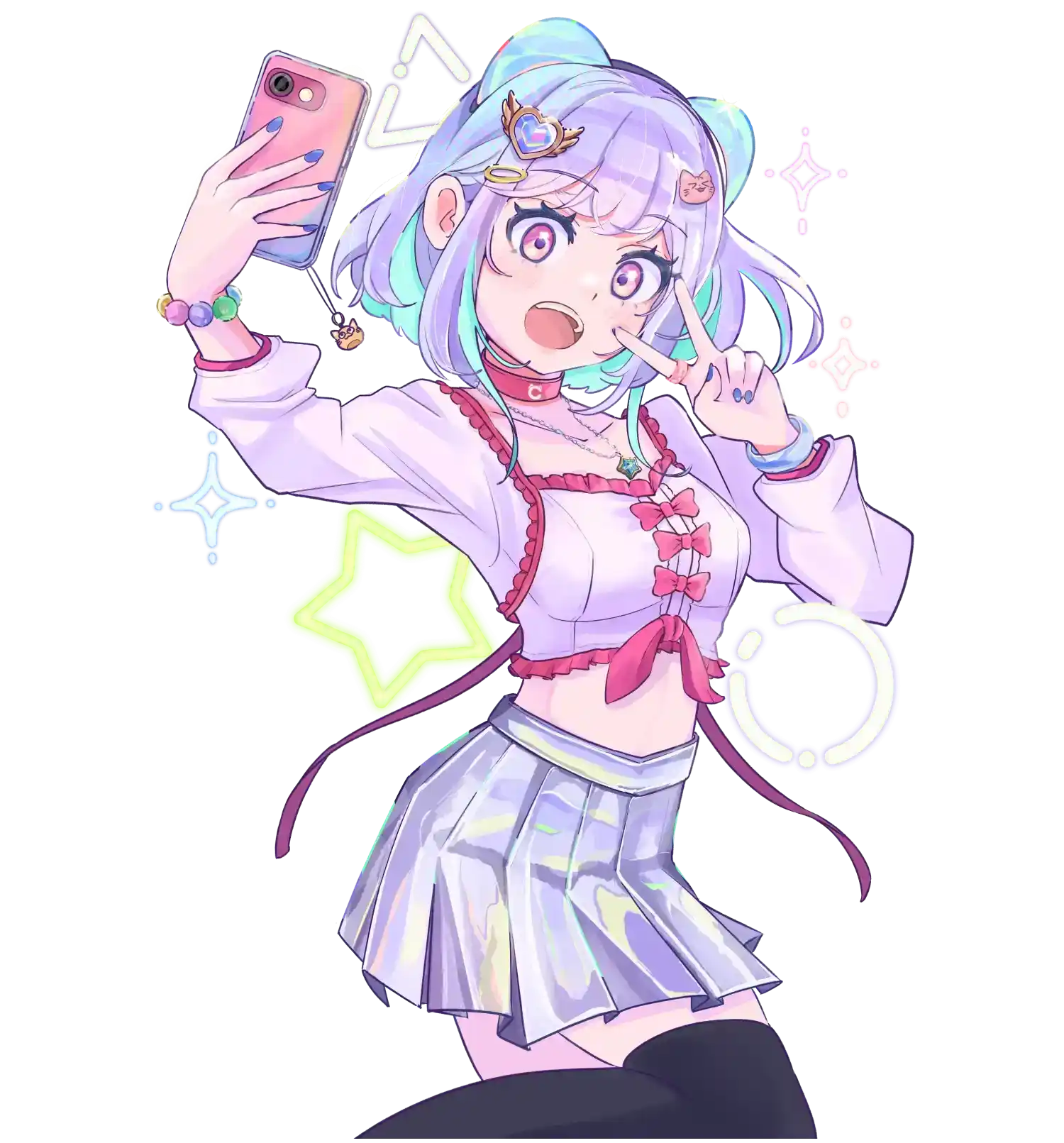 キャラクター2人目の女性ライバーイラスト